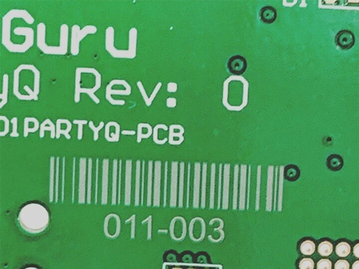 NANOVIS3 プリント基板刻印例