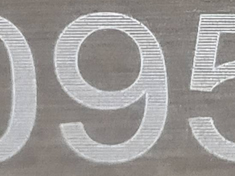 レーザー刻印の9